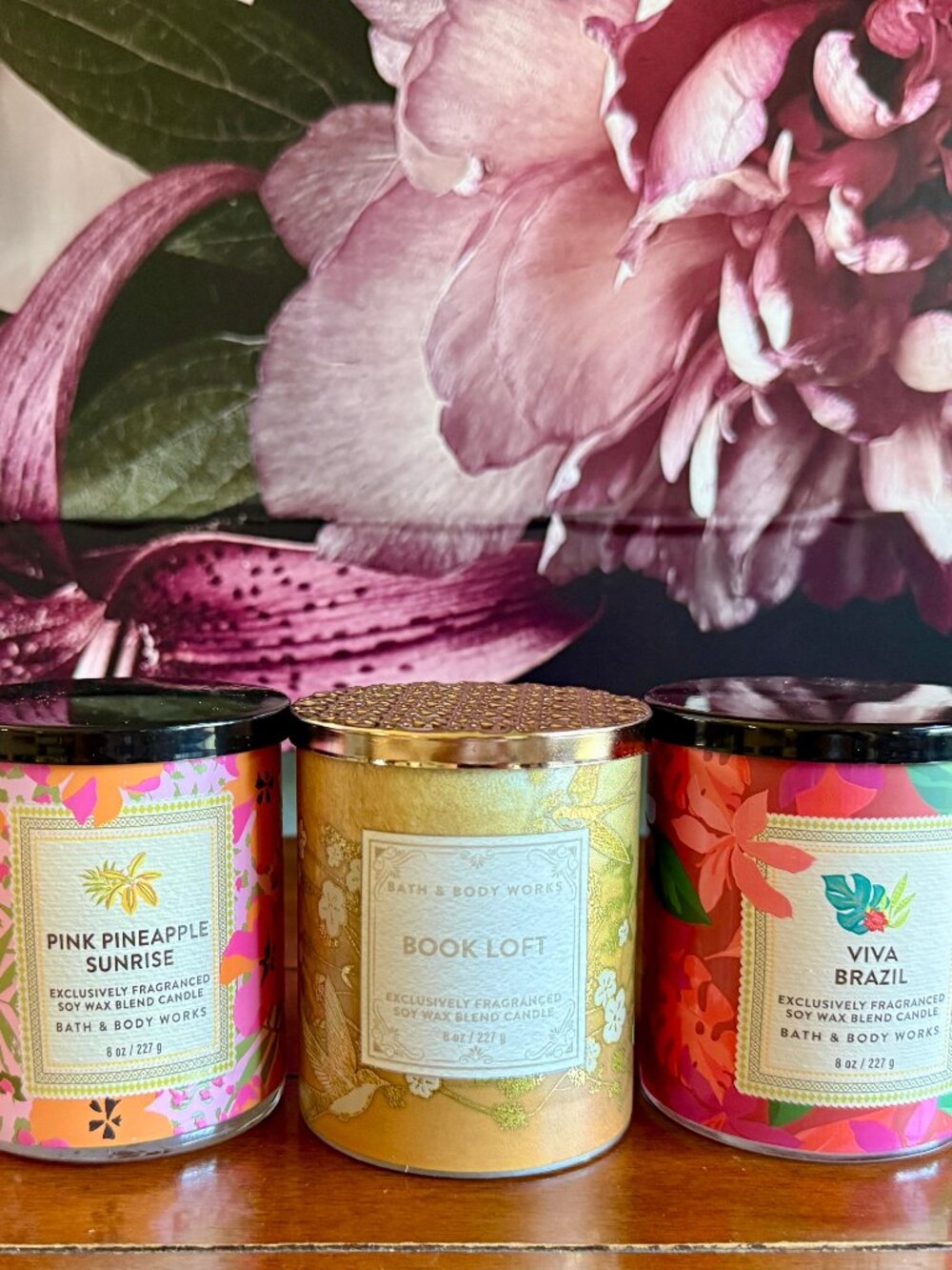 NEW 3-Pc Single Wick Candles Bath & Body Works TRIO